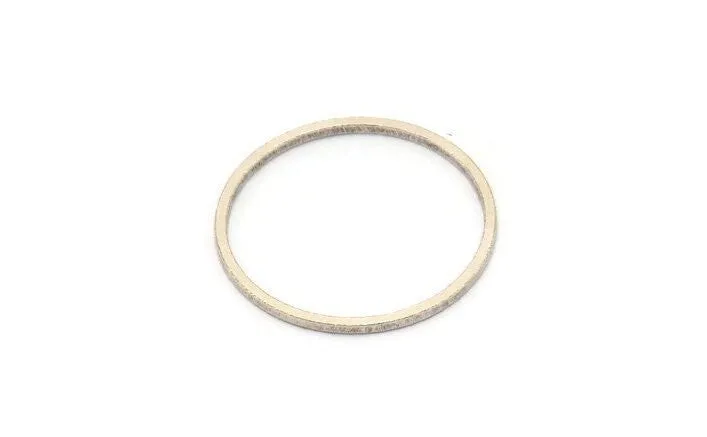 23mm Circle Connectors - 24 Antique Silver Plated Brass Circle Connectors (23x1x1mm) A3834