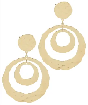 Ball Drop Gold Earrings