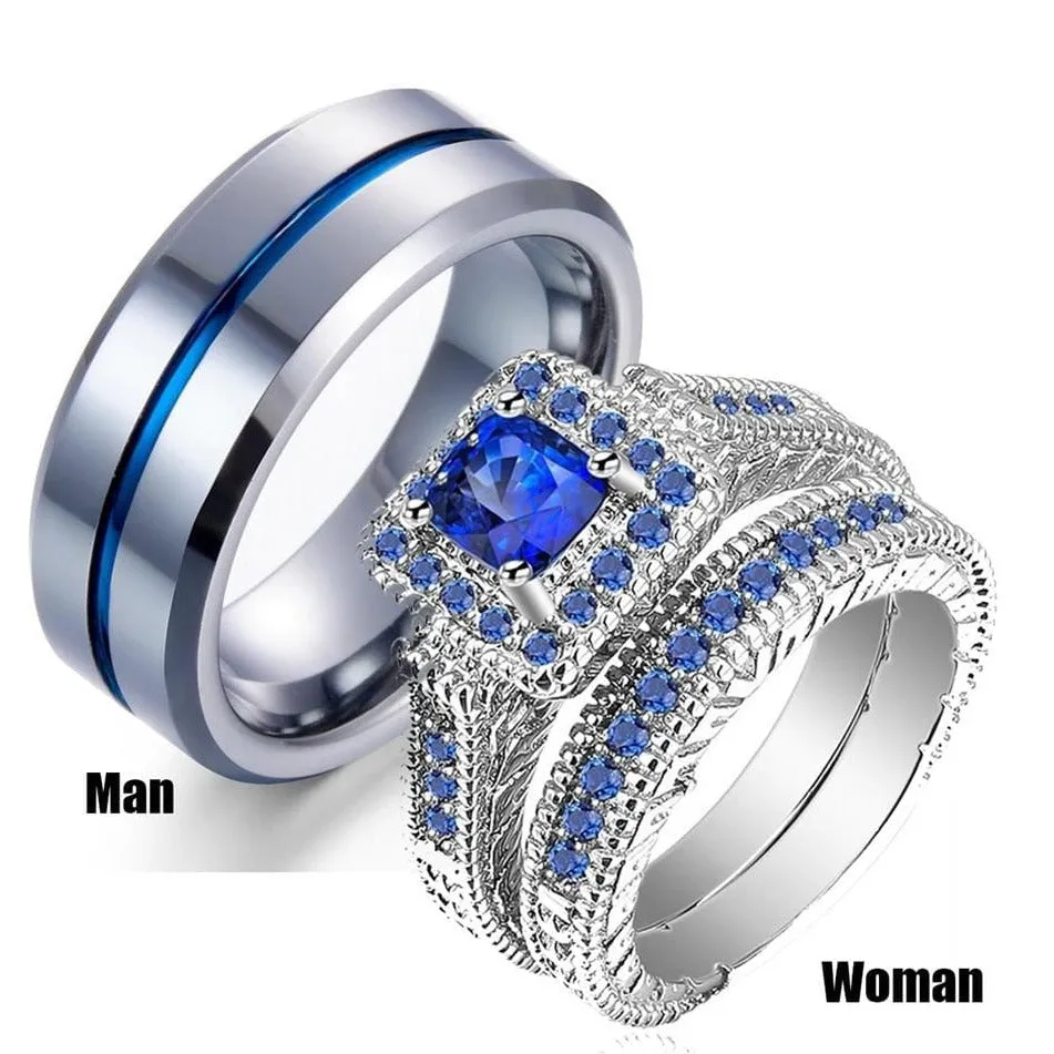 Blue promise rings