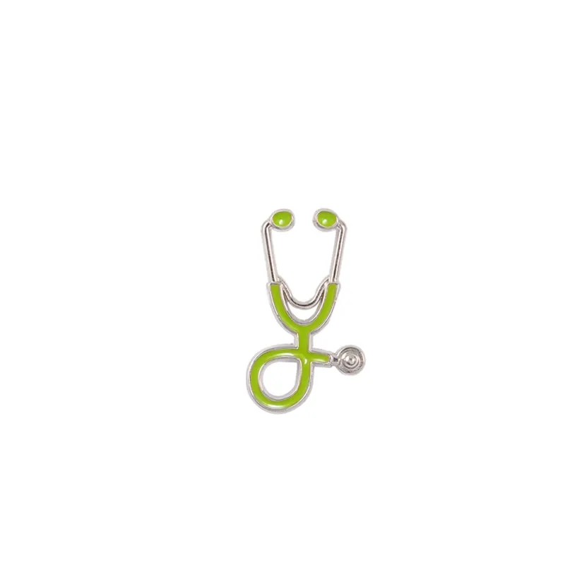 Doctors Nurses  Mini Stethoscope Brooches Pins Jackets Coat Lapel Pin Bag Button Collar Badges Gifts Medical Jewelry