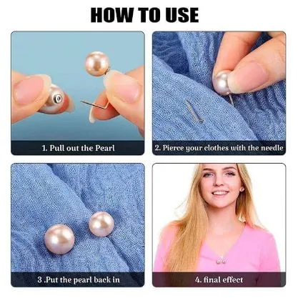 Elegant Pearl Brooch
