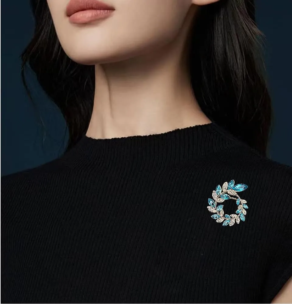 Elegant Wreath Brooch Heart Brooch Ballet Dancer Brooch Leaf Brooch Pin Fashion Style
