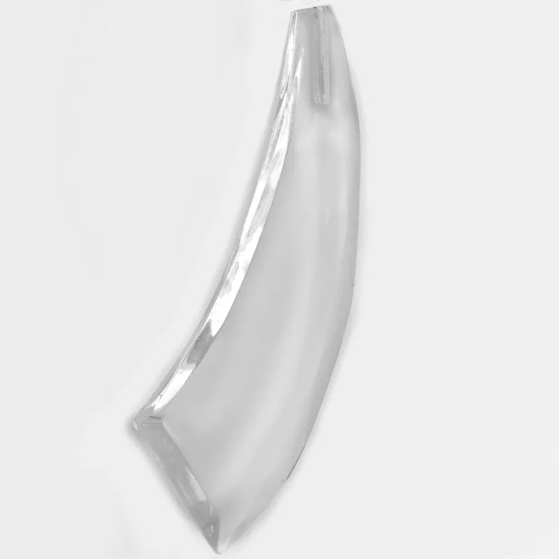 Faceted Crystal Scimitar Shaped Pendants. 58x20mm. Pkg 1. b11-cr-0467