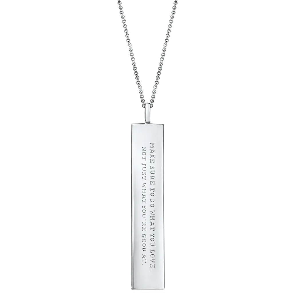 Fortune Pendants: Make sure to do what you love... - Silver