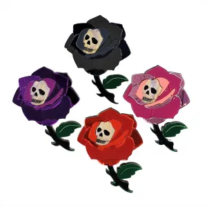 Gothic Rose Brooch by Cherryloco