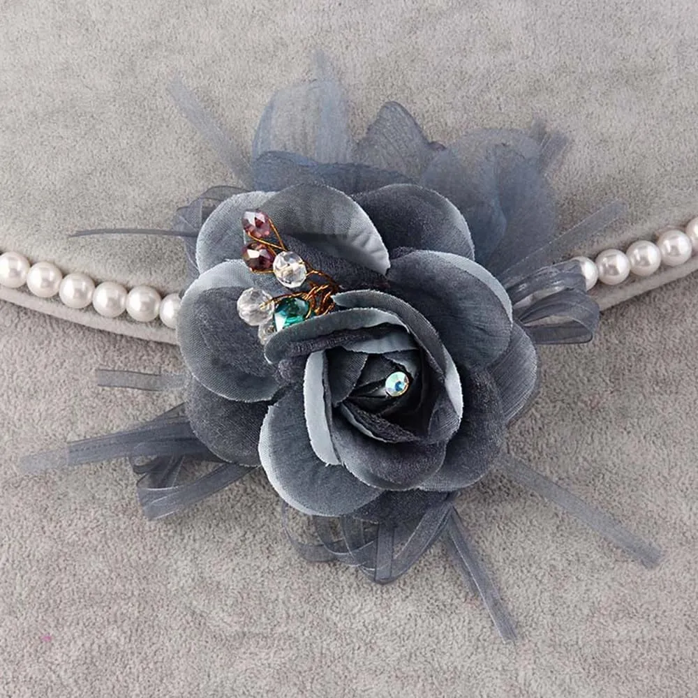 Large Camellia Flower Brooches Lapel Pins Dainty Crystal Satin Fabric Brooches Big Rose Flower Brooch Pin Elegant Corsage for Women Girls Wedding Part Dance Clothes Accessories Jewelry Gifts