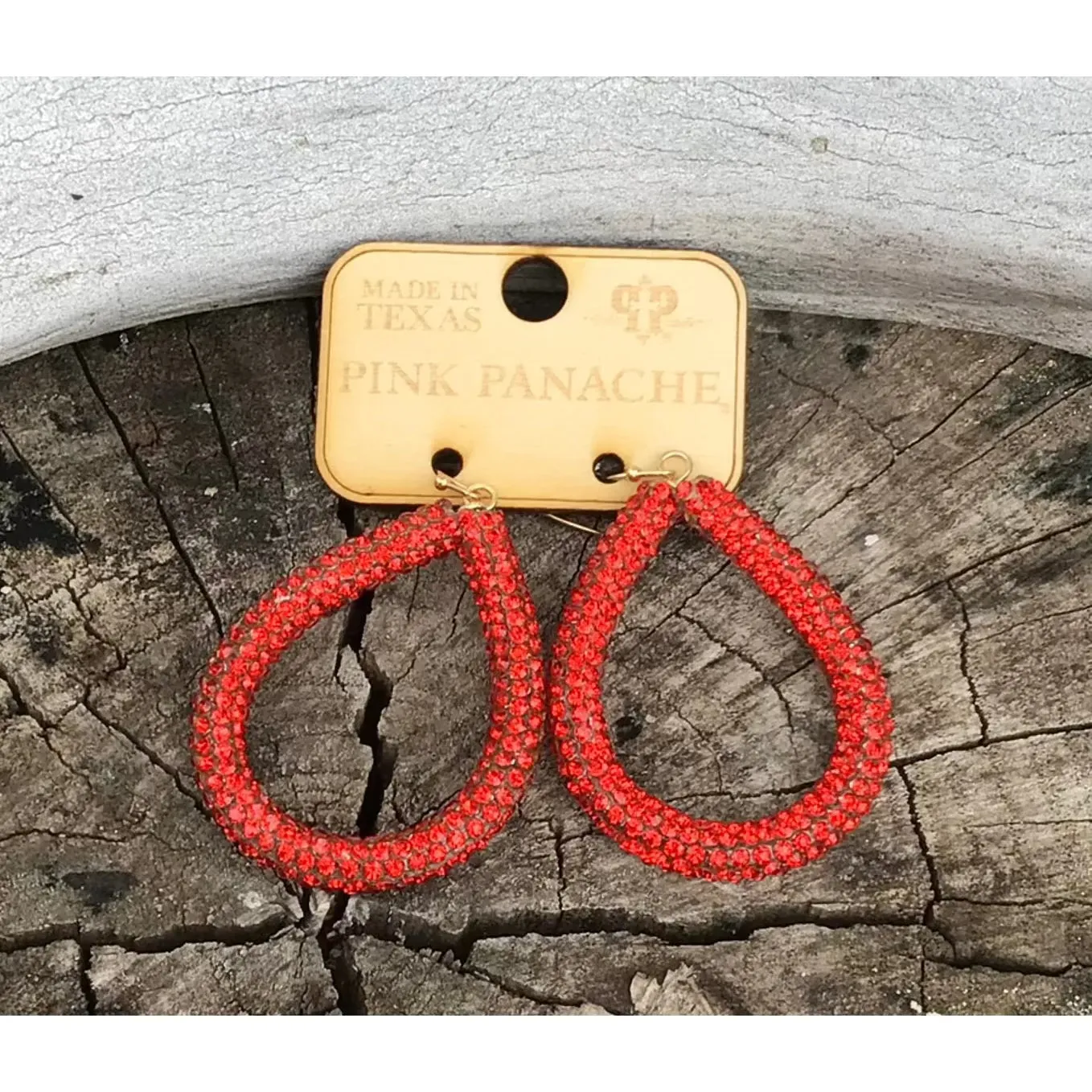 Mesh Teardrop Earrings