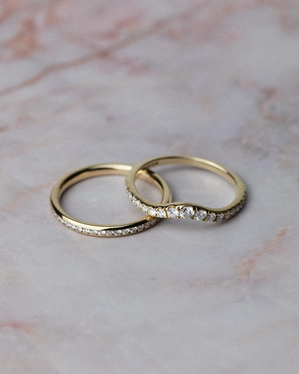 Pavé Diamond Nesting Ring