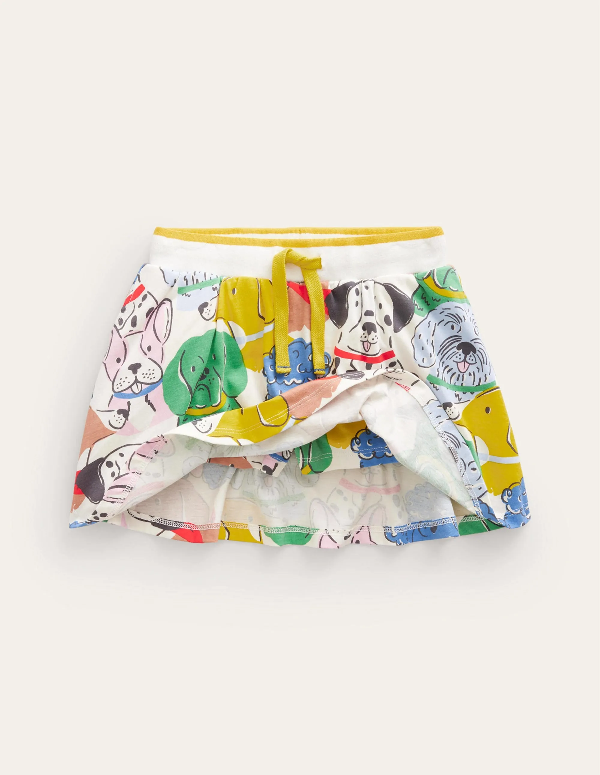 Printed Jersey Skort-Multi Desert Animals