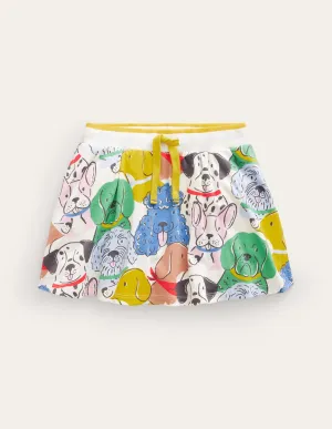 Printed Jersey Skort-Multi Desert Animals