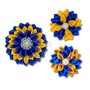 Sigma Gamma Rho ΣΓΡ Silk Flower Brooch